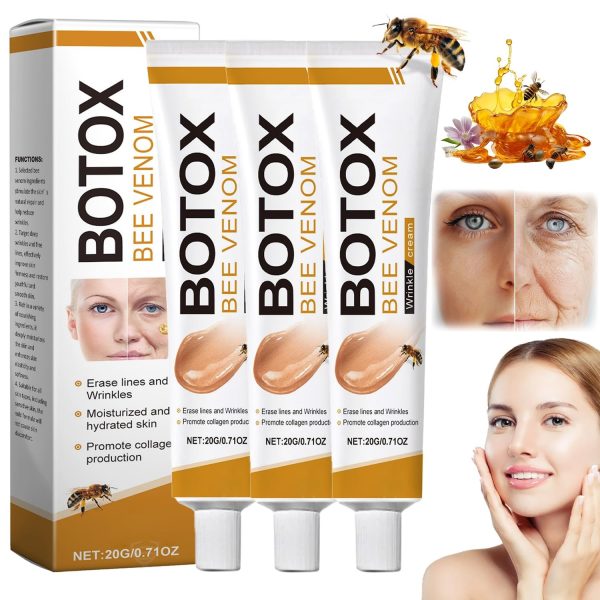 Botox Bee Venom Wrinkle Removal Cream, Natural Moisturiser Firming & Wrinkle-Reducing Deeply Nourishes Face Skin